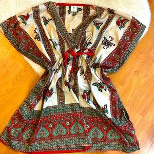 Kaftan with drawstring